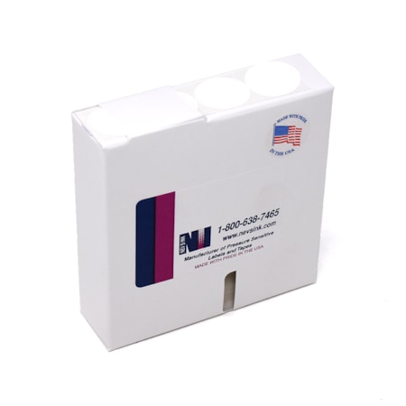 Nevs 1-1/4" Color Coding Dots White - Roll Form DOT-114RL White